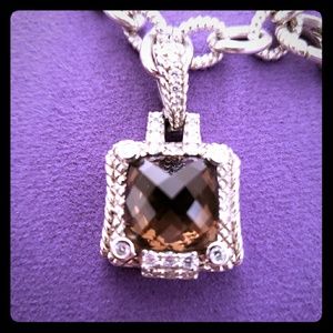 Judith Ripka Smokey Quartz Necklace